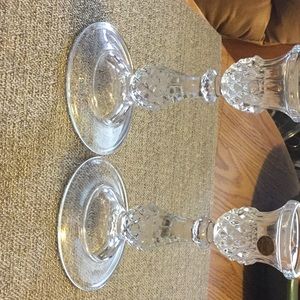 Crystal candle stick holders